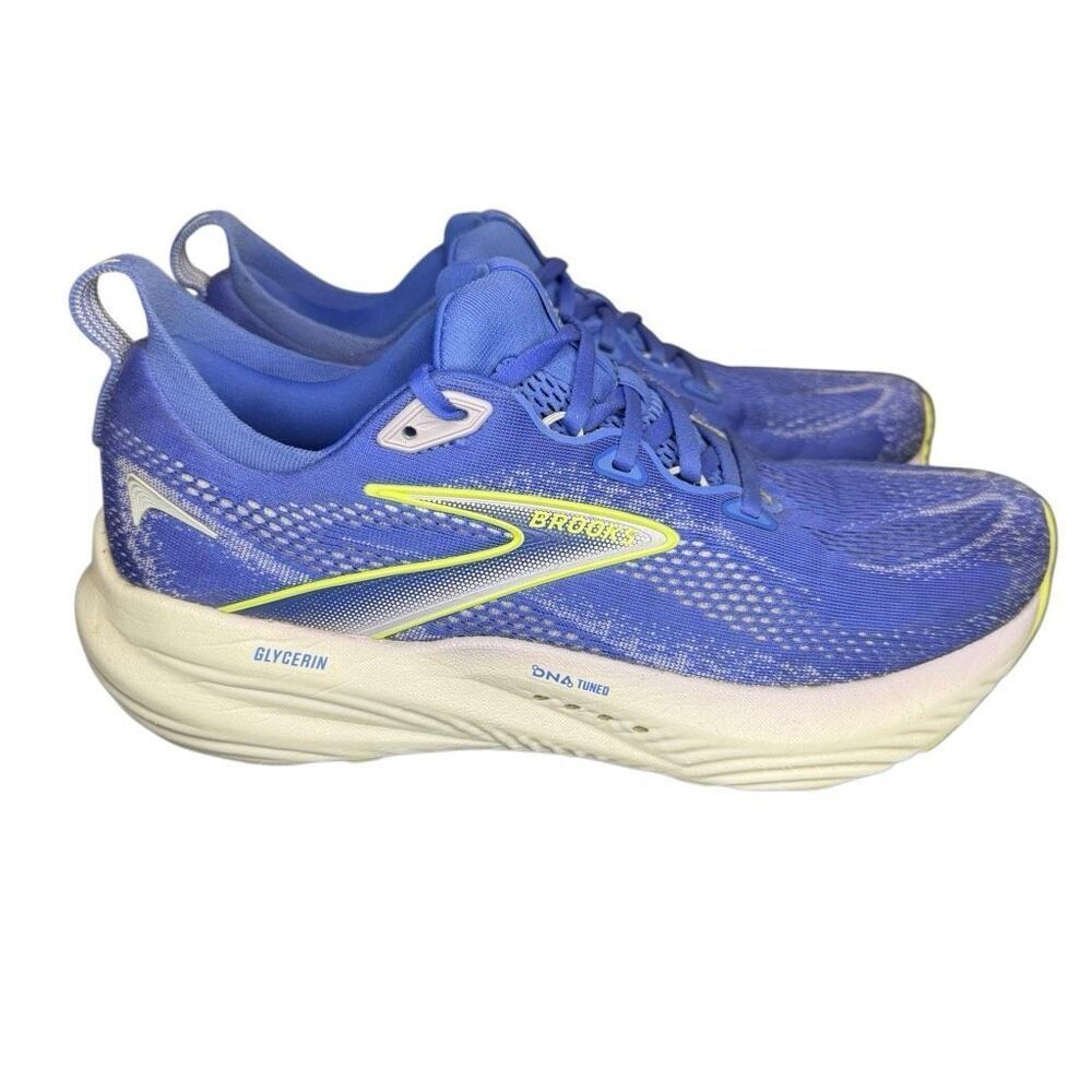 Brooks Glycerin GTS 22 Shoes Womens 11 Blue White Athletic Running Sneakers